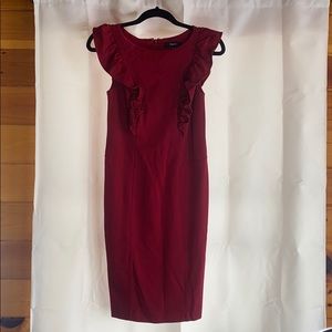 Sleeveless ruffle dress